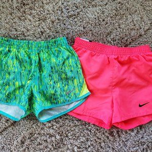 2 Nike dri-fit shorts with liner - bundle to save!